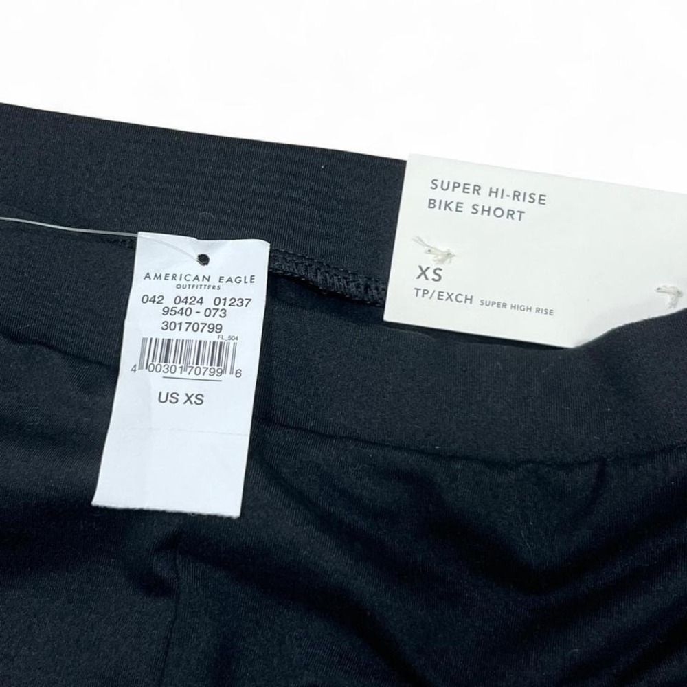 American Eagle Super‎ High Rise Bike Shorts Women's XS NWT Activewear Preppy - Picture 2 of 4